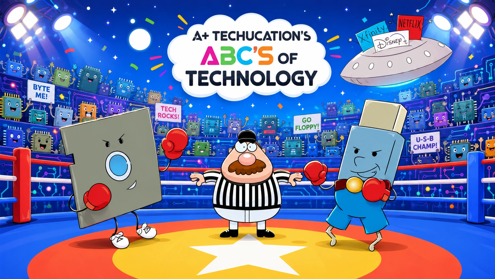 ABC of Technology character adventure arena